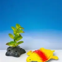 Набор декора для аквариума "Черепаха и трава"