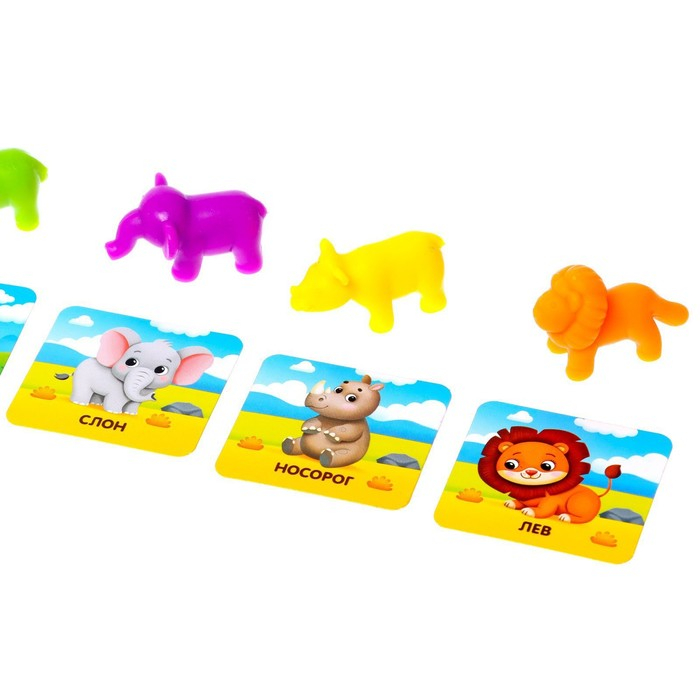 Развивающий набор «Умные зверята», сортер, задания на карточках, маркер Развивающий набор «Умные зверята», сортер, задания на карточках, маркер