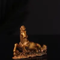 Фигура "Лошадь лежит" 8х6х3 см, бронза