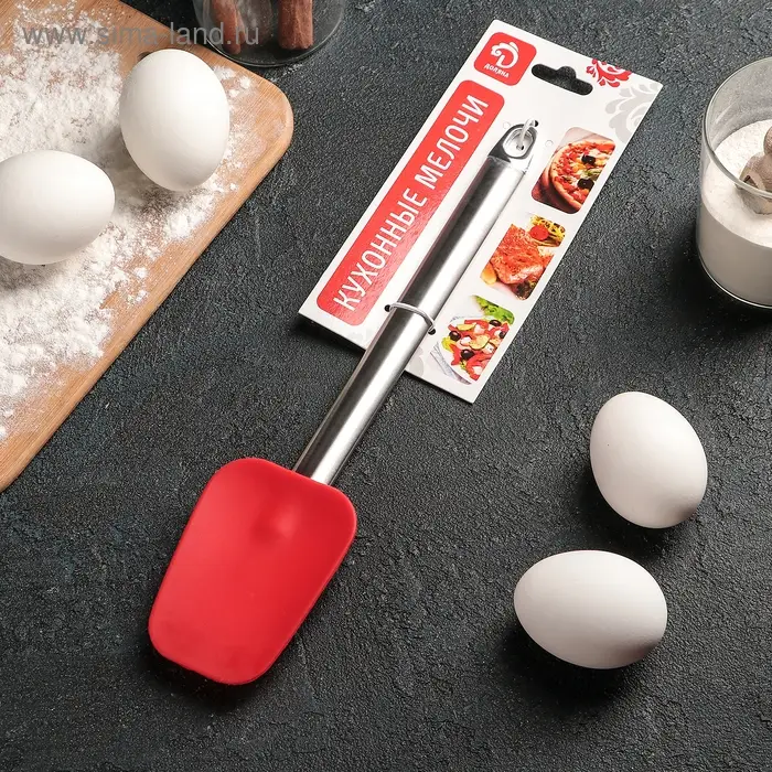 Лопатка кондитерская Доляна «Редмонд», 27,5 см, цвет красный Лопатка кондитерская Доляна «Редмонд», 27,5 см, цвет красный