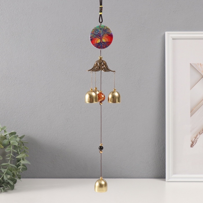 Музыка ветра металл Музыка ветра металл "Древо жизни" 4 колокольчика 43 см