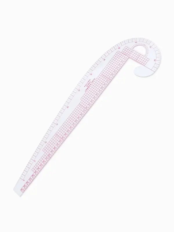 Лекало портновское метрическое &laquo;Бочок&raquo;, с проймой, 47&times;12.5 см, s=0.5 мм, прозрачное