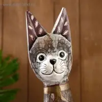 Сувенир дерево "Кошка" 60х12х6,5 см