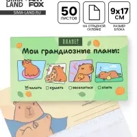Планер с отрывными листами, 50 л. &laquo;Капибары&raquo;