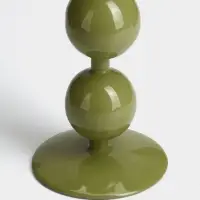 Подсвечник на 1 свечу &laquo;Авокадо&raquo;, с 3 сферами, 10&times;10&times;25 см