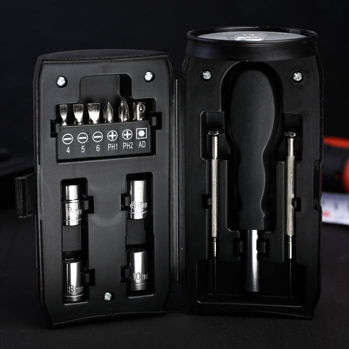 Набор инструментов в банке «Мужик может всё», 13 предметов Набор инструментов в банке «Мужик может всё», 13 предметов