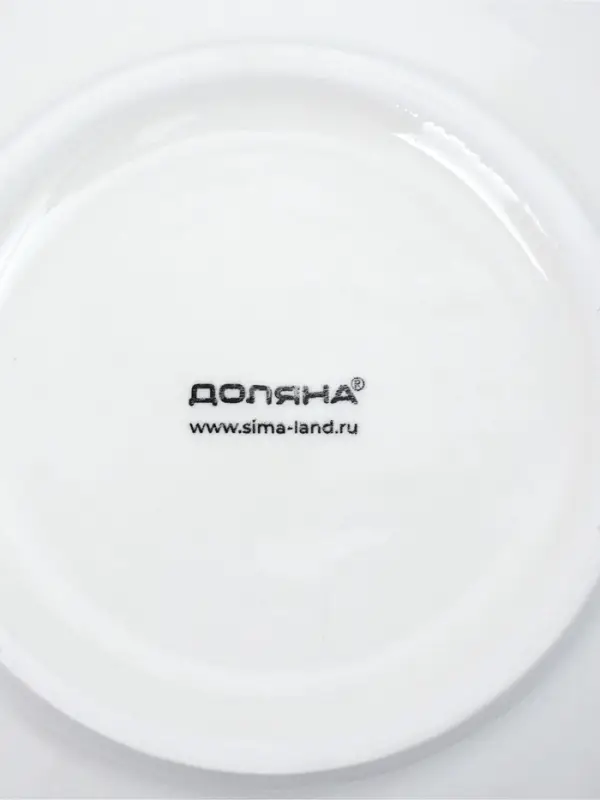 Тарелки глубокие Доляна White Label, набор 4 шт., 950 мл, 20&times;6.5 см, фарфор, белые
