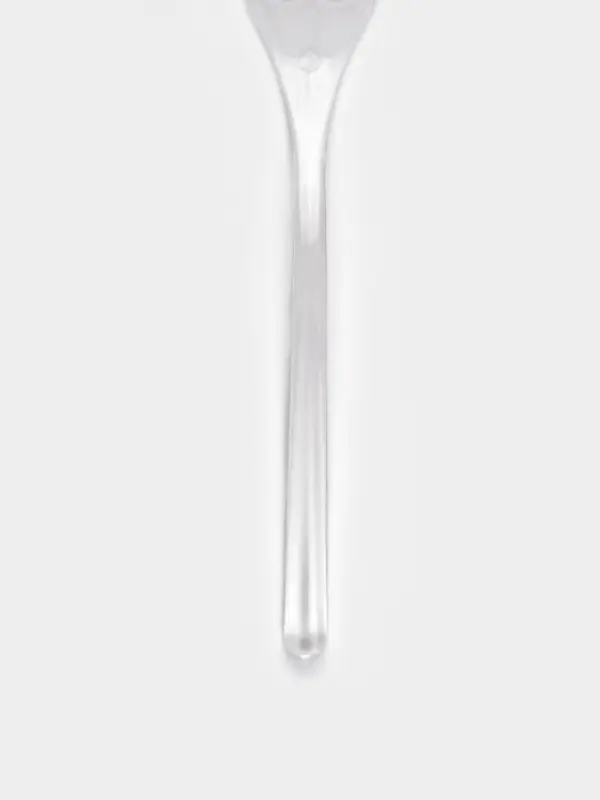 Вилка одноразовая для фуршета, набор 50 шт., 10 см, пластик, прозрачная