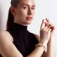 Браслет с шармами &laquo;Ассорти. Жемчуг и Сова&raquo;, d=6.5 см, белый в серебре