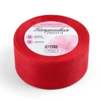 Лента капроновая, 40 мм, 20&plusmn;1 м, красная, №26