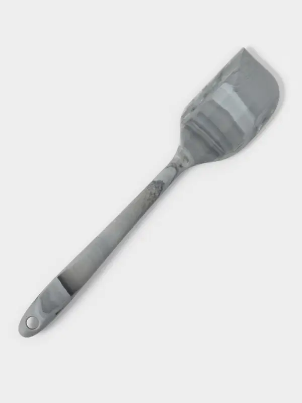 Лопатка Доляна &laquo;Мрамор&raquo;, силикон, 21.5 см, серая
