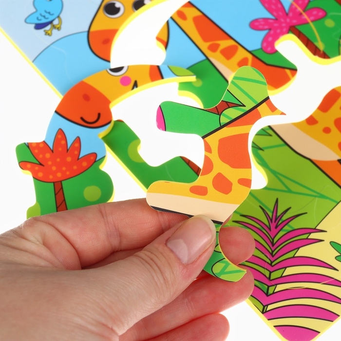 Набор для купания 2 в 1 Жирафик: Пазл и книжка для ванны Крошка Я Набор для купания 2 в 1 Жирафик: Пазл и книжка для ванны Крошка Я