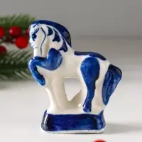 Фигурка фарфор гжель &laquo;Конь Щеголь&raquo;
