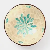 Чаша &laquo;Цветок&raquo;, 14&times;14&times;6 см, кокос