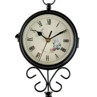 Часы настенные интерьерные &laquo;Весенние&raquo;, двусторонние, на подвесе, плавный ход, 34.5&times;22 см, d=11 см, от батареек 2&times;АА