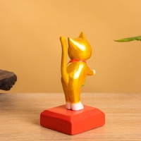 Сувенир на подставке «Кошка с сумочкой», 5×5×11 см, дерево