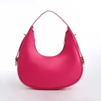 Сумка женская багет на молнии, 20.5&times;7&times;10.5 см, розовая