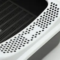 Туалет для кошек &laquo;Сима&raquo;FIX, 30&times;39&times;13.5 см, с бортом, сеткой и совком, пластик, серый, совок МИКС