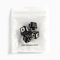 Кубики игральные, 1,6×1,6 см, набор 2 шт.