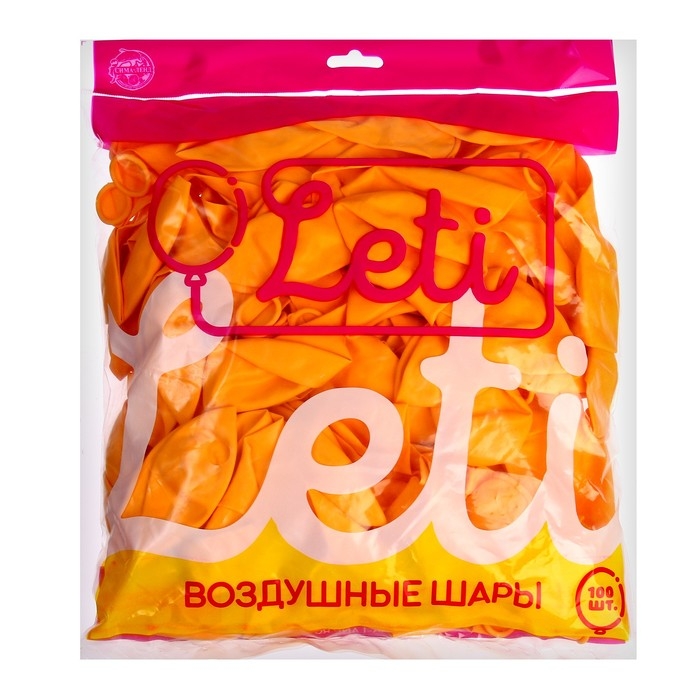 Шар латексный 12 Шар латексный 12", пастель, набор 100 шт., цвет лимонно-жёлтый