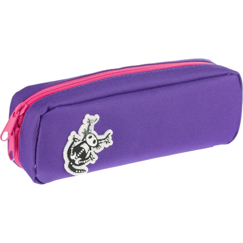 Пенал VIOLET STYLE, фиолетовый,три отделения(корпусный),21х7х5,ПН-0917