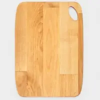 Доска разделочная, пропитана маслом, береза, 22,2х17х1,8/1,6 см