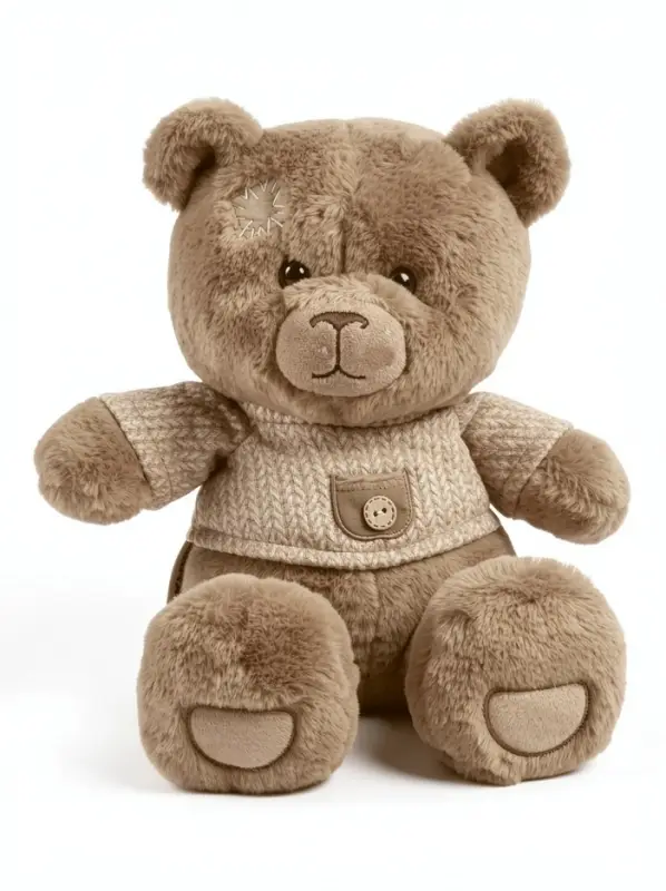 Мягкая игрушка "Медведь Отис, в свитере", цвет бурый, 25 см МОтис/25/230-1