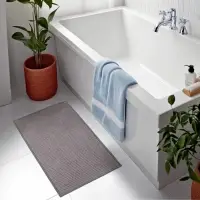 Коврик для ванной и туалета SAVANNA, полиэстер, 80&times;50 см, серый