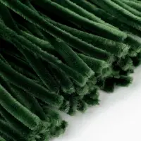 Синельная проволока, набор 100 шт, размер 1 шт 30х0,8 см, цвет зелёный Синельная проволока, набор 100 шт, размер 1 шт 30х0,8 см, цвет зелёный