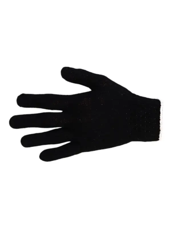 Перчатки садовые, хб, вязка 7 класс, 6 нитей, размер 10, с ПВХ точками, чёрные, Greengo