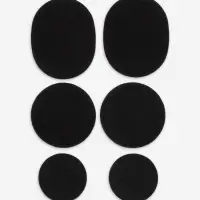 Заплатки для обуви, 6 шт., с клеевым слоем, чёрные