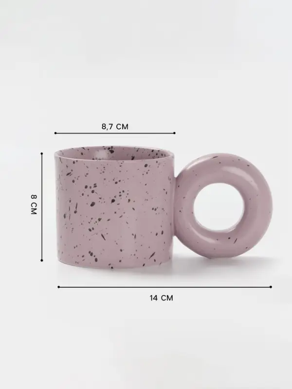 Кружка Доляна &laquo;Бублик&raquo;, 300 мл, керамика, сиреневая