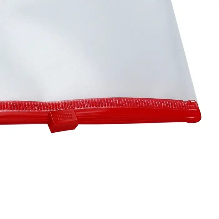 Папка-конверт на ZIP-молнии А5+, 140 мкм, ErichKrause Папка-конверт на ZIP-молнии А5+, 140 мкм, ErichKrause "Fizzy Clear", прозрачная, с цветной молнией, микс