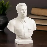 Бюст &laquo;Сталин белый&raquo;, фигурка гипс, 7&times;12&times;16 см
