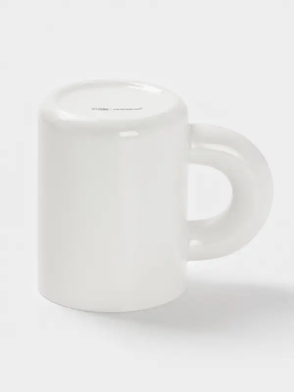 Кружка Доляна Coffee time, фарфор, 400 мл, 12.5&times;8&times;10.8 см, фарфор, белая