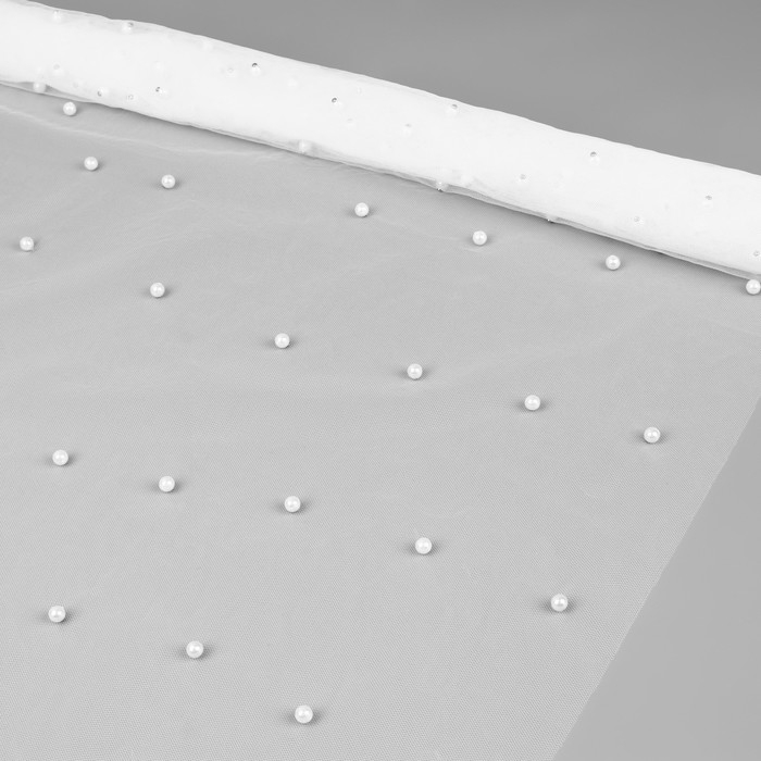 Сетка с бусинами, 150 см, 1 ± 0,2 м, цвет белый Сетка с бусинами, 150 см, 1 ± 0,2 м, цвет белый