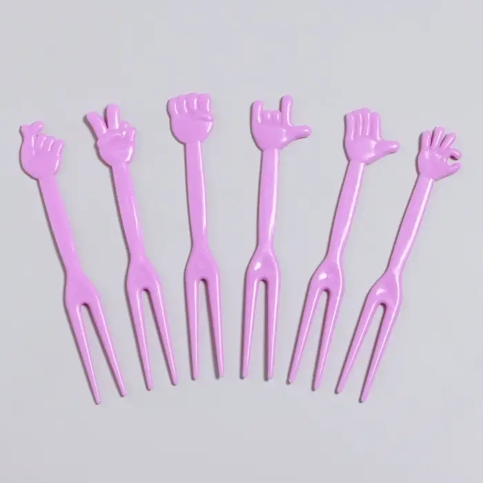 Шпажки для канапе «Рука», набор 24 шт., МИКС Шпажки для канапе «Рука», набор 24 шт., МИКС