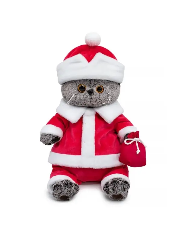 Мягкая игрушка Мягкая игрушка "Басик "Кот Мороз", 30 см Ks30-273