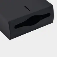 Диспенсер для бумажных полотенец в листах Stölz, 28.5×26.5×10 см, нержавеющая сталь, чёрный Диспенсер для бумажных полотенец в листах Stölz, 28.5×26.5×10 см, нержавеющая сталь, чёрный