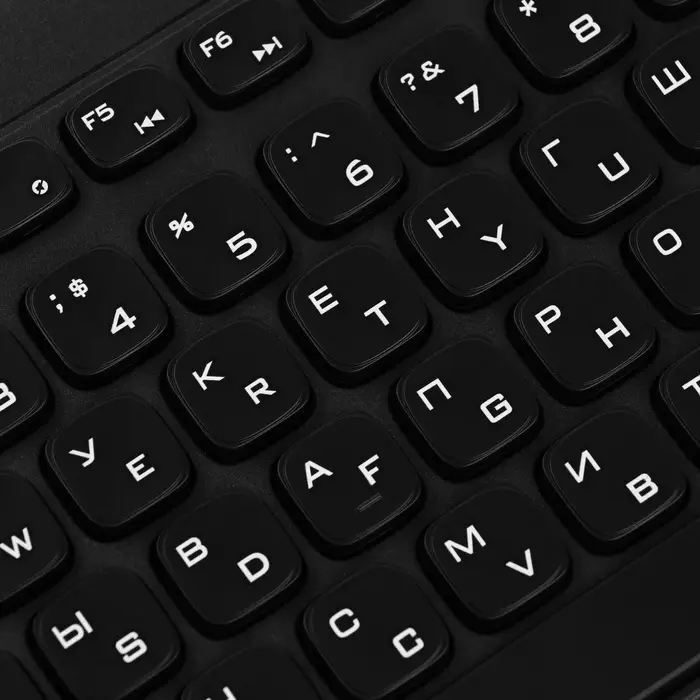 Клавиатура компьютерная Sima-Land SL-02, мембранная, островная, 104 клавиши, USB, 1.5 м, черная