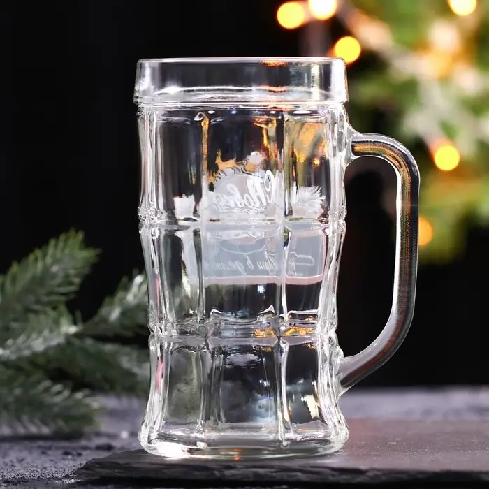 Кружка пивная новогодняя «Удачи в делах!», 500 мл Кружка пивная новогодняя «Удачи в делах!», 500 мл