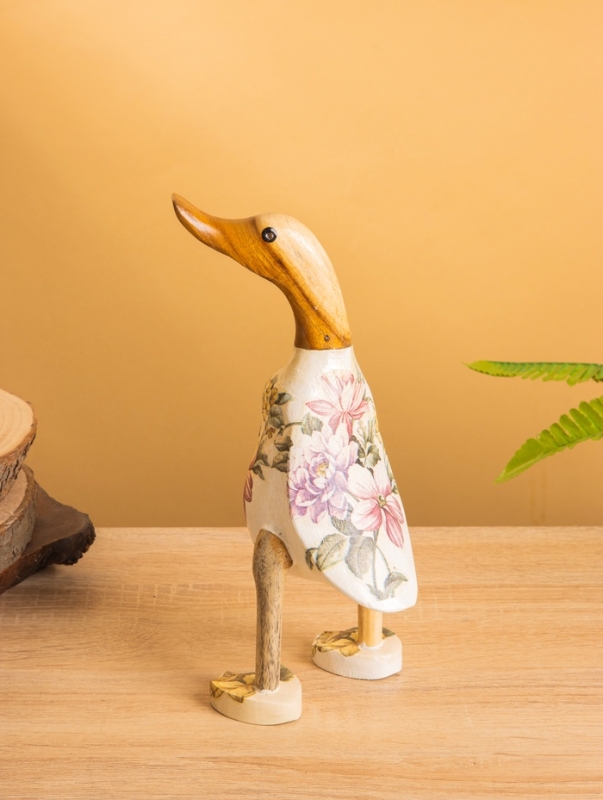 Сувенир «Утка в цветах», 13×10×24 см, дерево Сувенир «Утка в цветах», 13×10×24 см, дерево