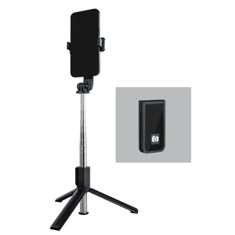 Монопод-трипод с блютуз пультом P40S 1M черный