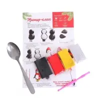 Ложка для декора полимерной глиной «Новый год! Пингвин в шарфике», набор для творчества Ложка для декора полимерной глиной «Новый год! Пингвин в шарфике», набор для творчества