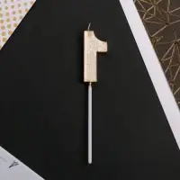 Свеча для торта, цифра &laquo;1&raquo;, 11.5&times;2.3 см
