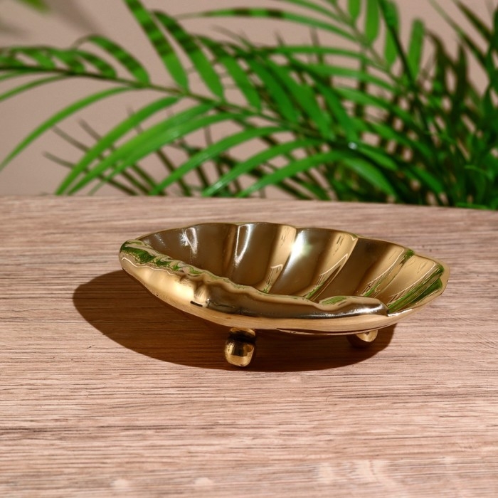 Блюдо "Ракушка" латунь 13х9х3,5 см