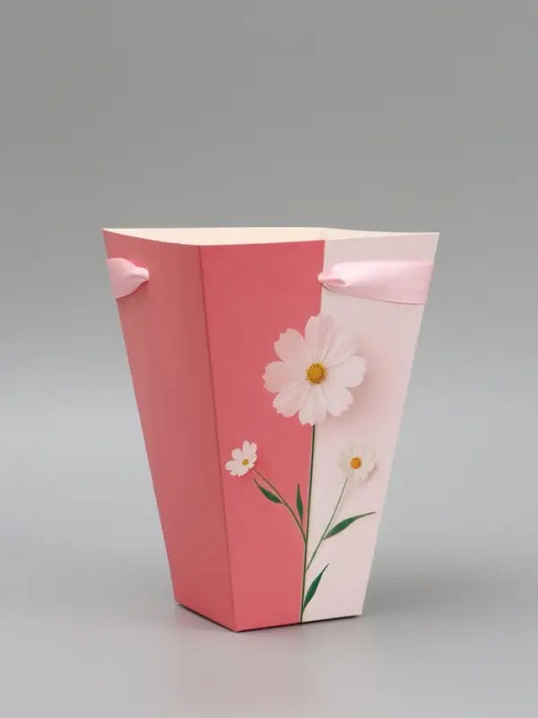 Переноска для цветов на лентах &laquo;Подарок&raquo;, 17&times;25&times;9 см