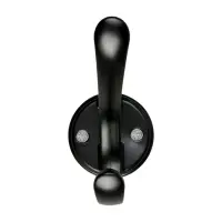 Крючок мебельный CAPPIO UNIQ, двухрожковый, цвет черный