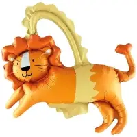 Воздушный шар фольгированный 15" &laquo;Смелый лев&raquo;, 5 шт., под воздух