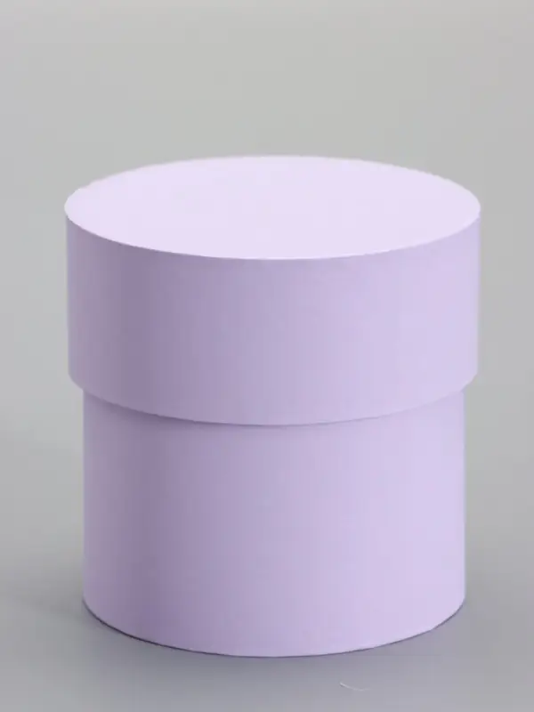 Шляпная коробка сирень, 10 х 10 см